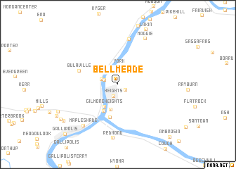 map of Bellmeade