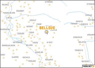 map of Bellovë