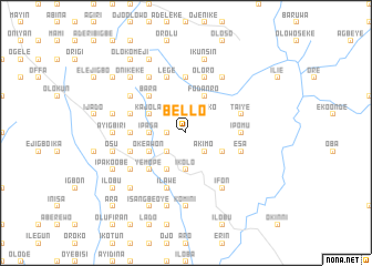 map of Bello