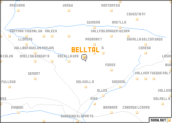 map of Belltal