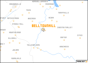 map of Belltown Mill