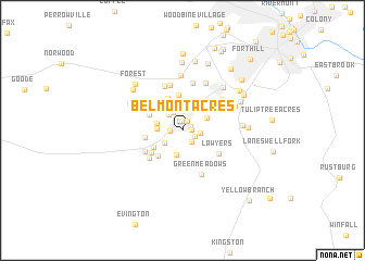 map of Belmont Acres