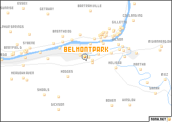 map of Belmont Park