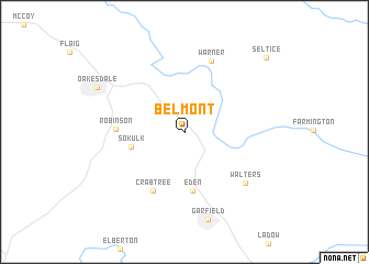 map of Belmont