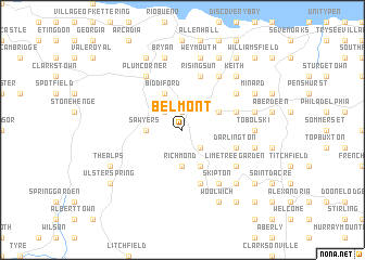 map of Belmont