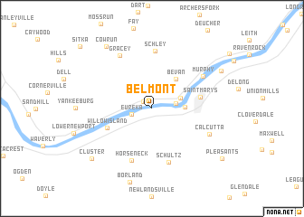 map of Belmont