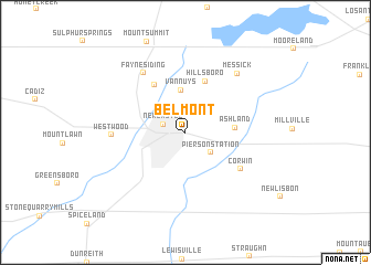 map of Belmont