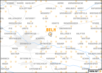 map of Belm
