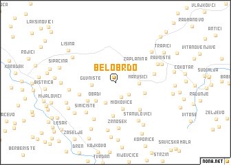 map of Belo Brdo