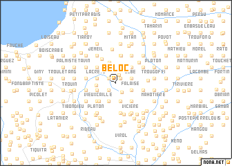 map of Beloc