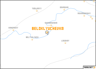 map of Beloklyuchëvka