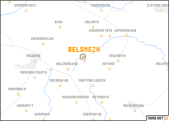 map of Belomezh