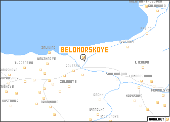 map of Belomorskoye