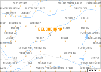 map of Belonchamp