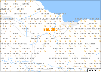map of Beloño