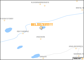 map of Beloozernyy