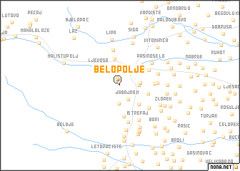 map of Belo Polje