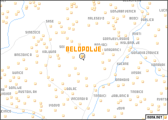 map of Belo Polje