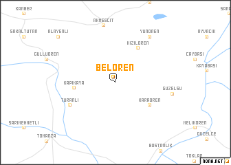 map of Belören