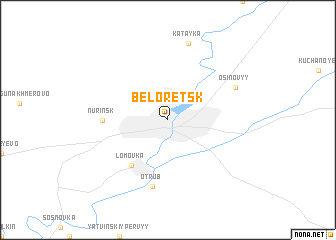 map of Beloretsk