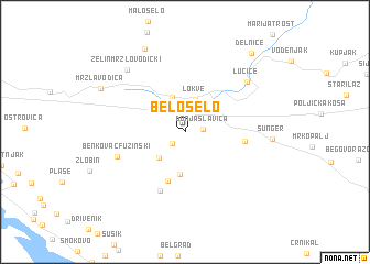 map of Belo Selo