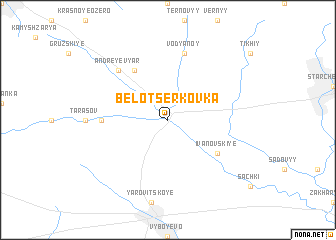 map of Belotserkovka