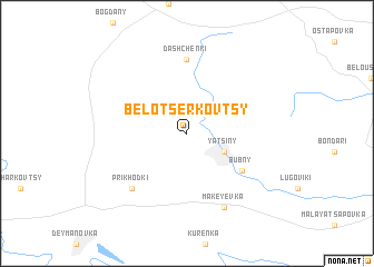 map of Belotserkovtsy