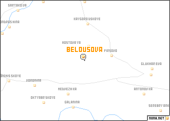 map of Belousova