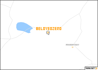 map of Beloye Ozero