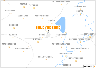 map of Beloye Ozero