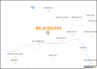 map of Beloye Ozero