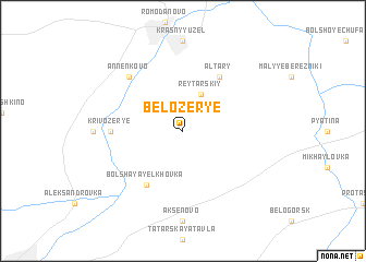 map of Belozër\