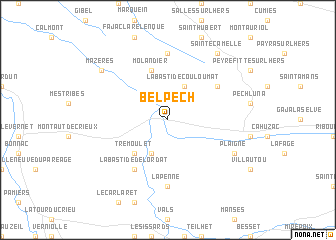 map of Belpech