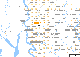 map of Belpur