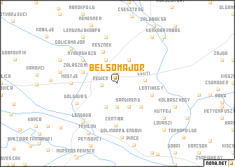 map of Belsőmajor