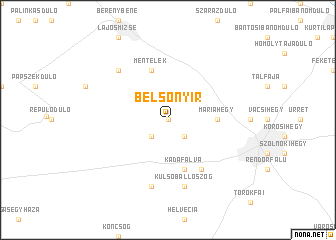 map of Belsőnyír