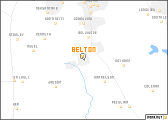 map of Belton