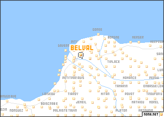 map of Belval