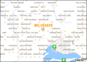 map of Belvedere