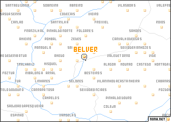 map of Belver