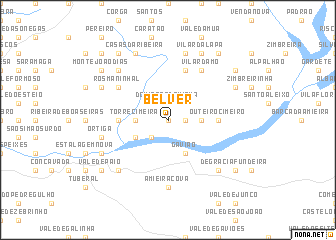 map of Belver