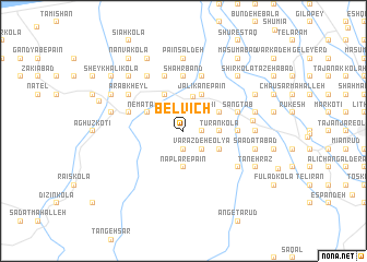 map of Belvīch