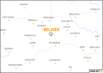 map of Belview