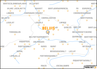 map of Belvis