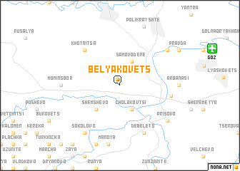 map of Belyakovets