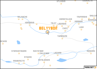 map of Belyy Bor