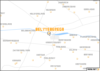 map of Belyye Berega