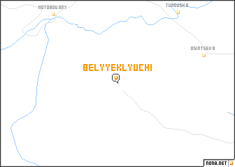 map of Belyye Klyuchi