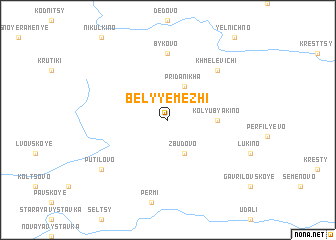 map of Belyye Mezhi