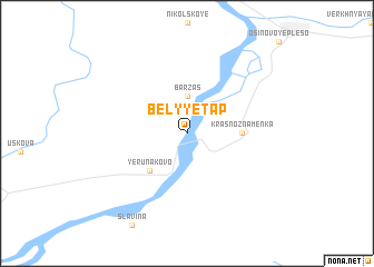 map of Belyy Etap
